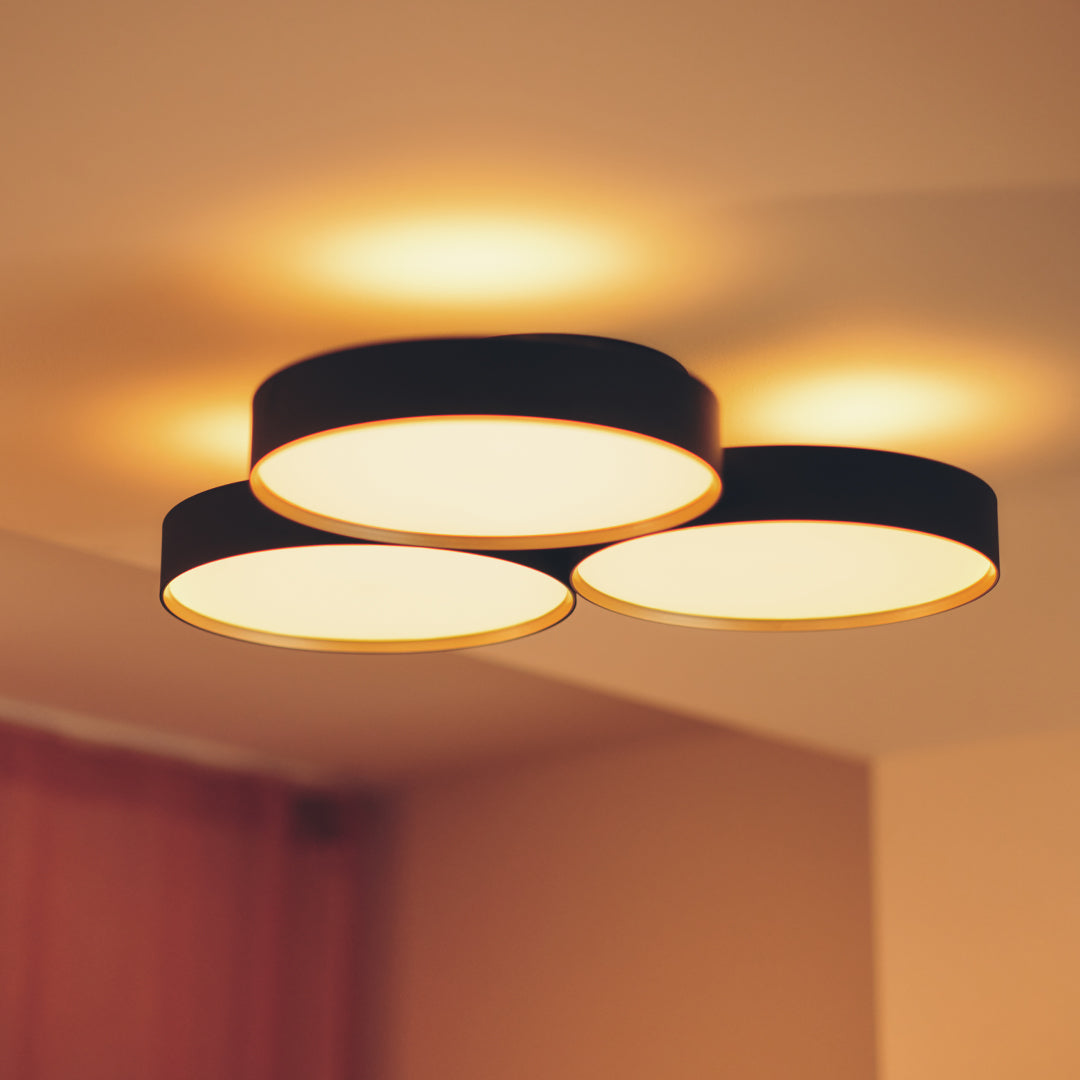 Phantom 6000 LED-ceiling light ブラック+シャンパンゴールド