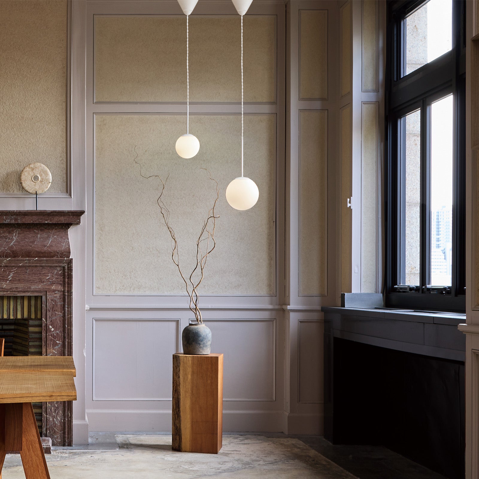 左：SB 1-pendant light (S) / 右：SB 1-pendant light (M)