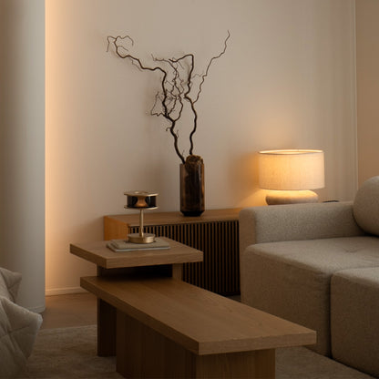 Ecru-table lamp L / Nocturne LED-table lamp 設置事例