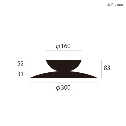 Probe ceiling light L サイズ詳細（単位：mm）