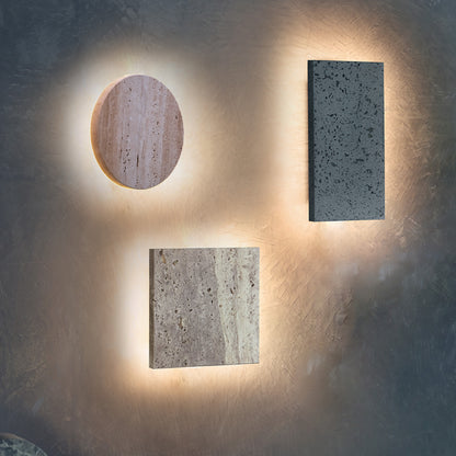 Noir LED-wall light circle / cube /  rectangle