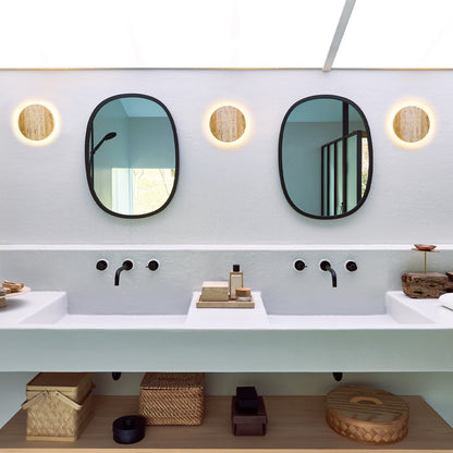 Noir LED-wall light circle