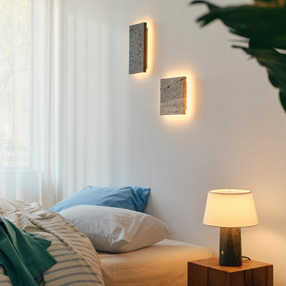 Noir LED-wall light cube & rectangle / Echo-table lamp