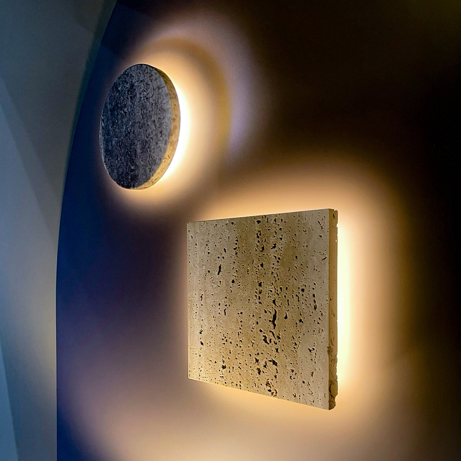 Noir LED-wall light circle / Noir LED-wall light cube
