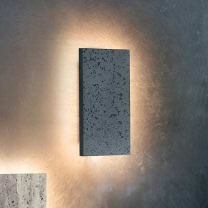 Noir LED-wall light rectangle