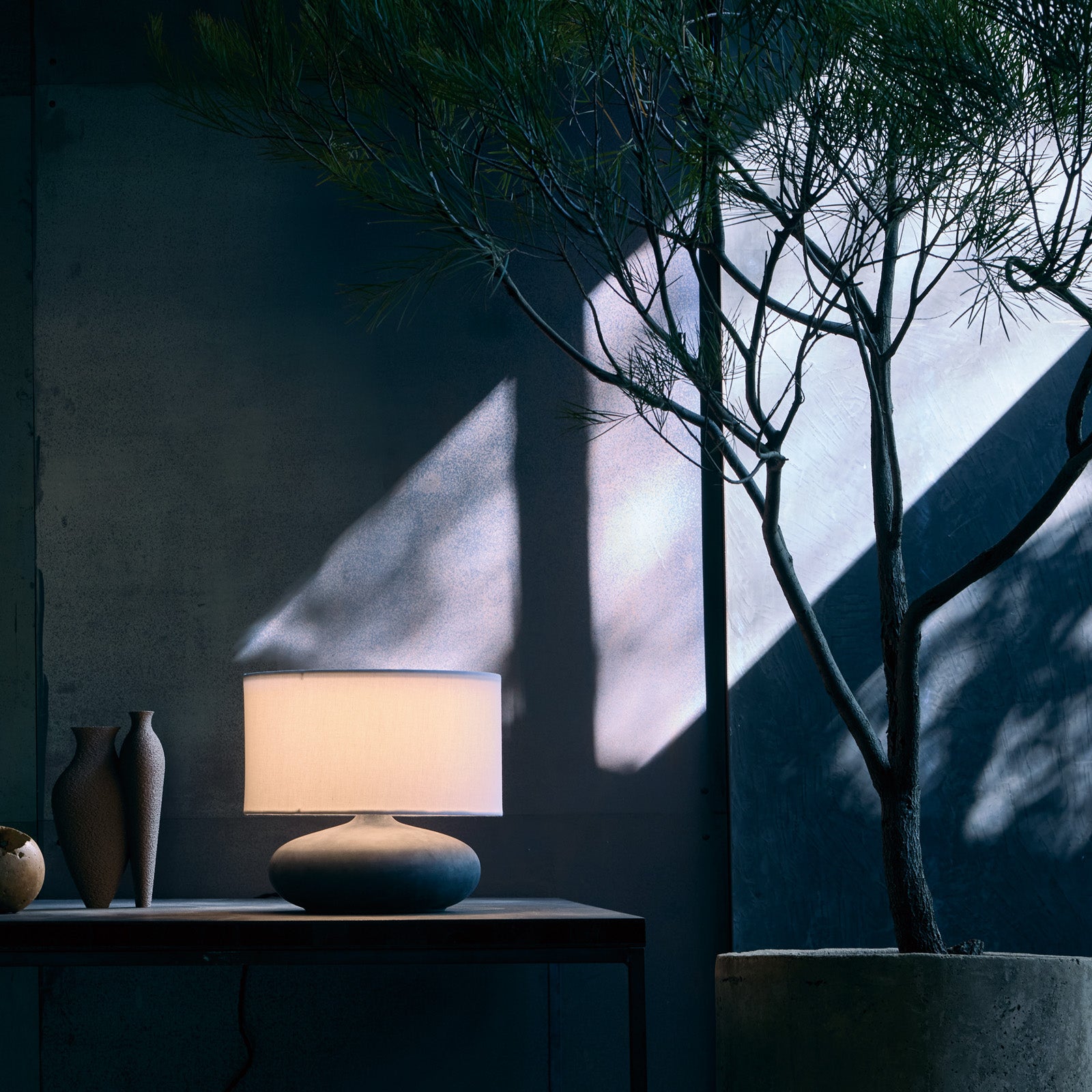 Ecru-table lamp S