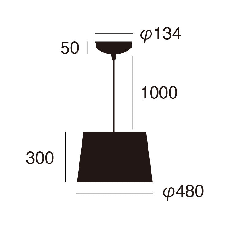 Espresso-pendant / AW-0505サイズ詳細（単位：mm）