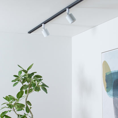 Grid-swingable duct down light ホワイト 消灯時