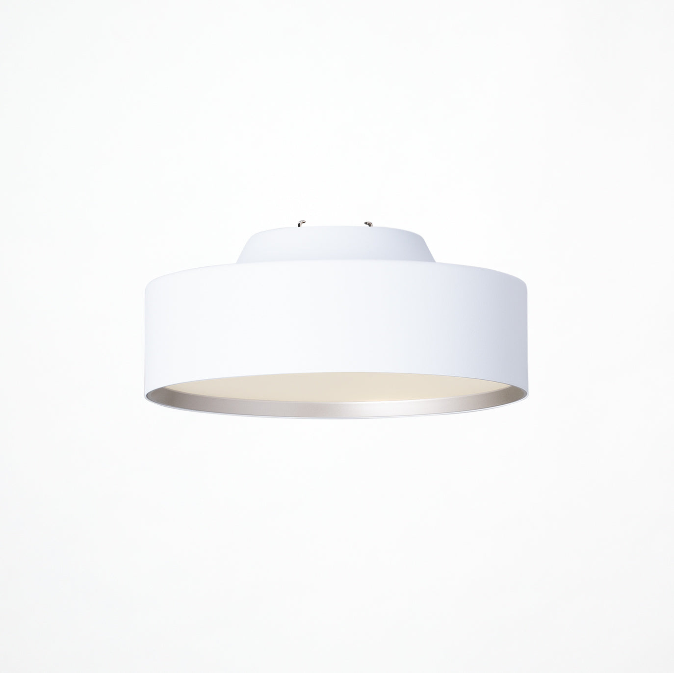 Glow mini LED-ceiling light ホワイト + シャンパンゴールド