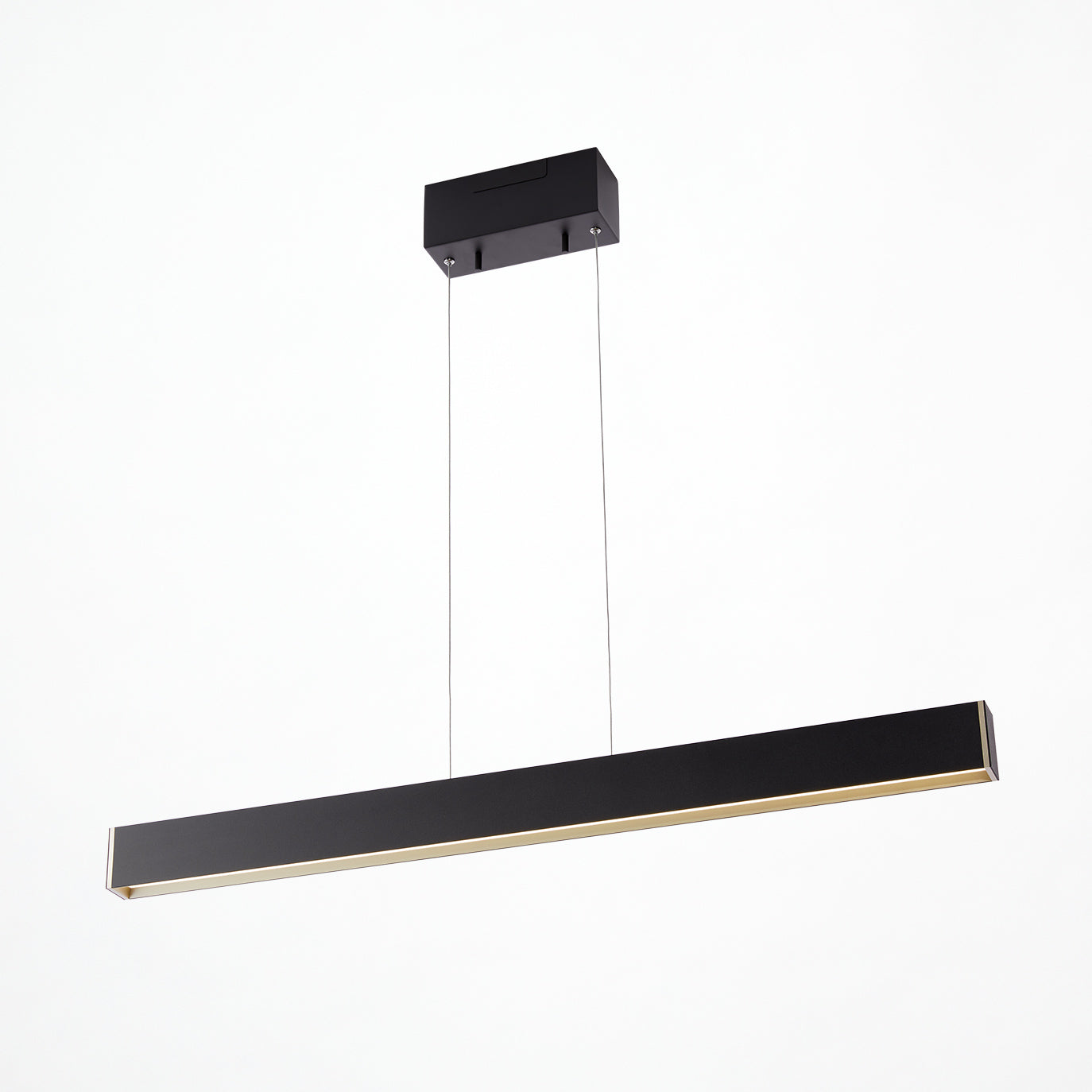 Bridge90 LED-pendant ブラック + シャンパンゴールド