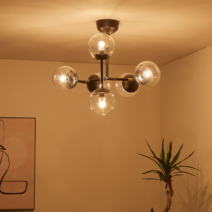 Bliss mini 6-ceiling light（クリア）点灯時