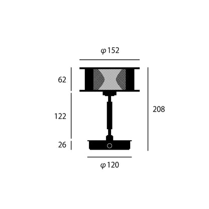Nocturne LED-table lamp サイズ詳細（単位：mm）