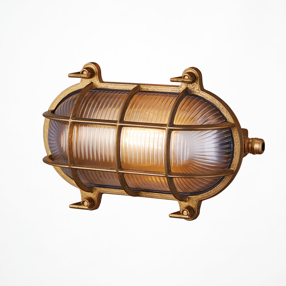 Beach house-oval wall lamp L（BR-5025）ブラス