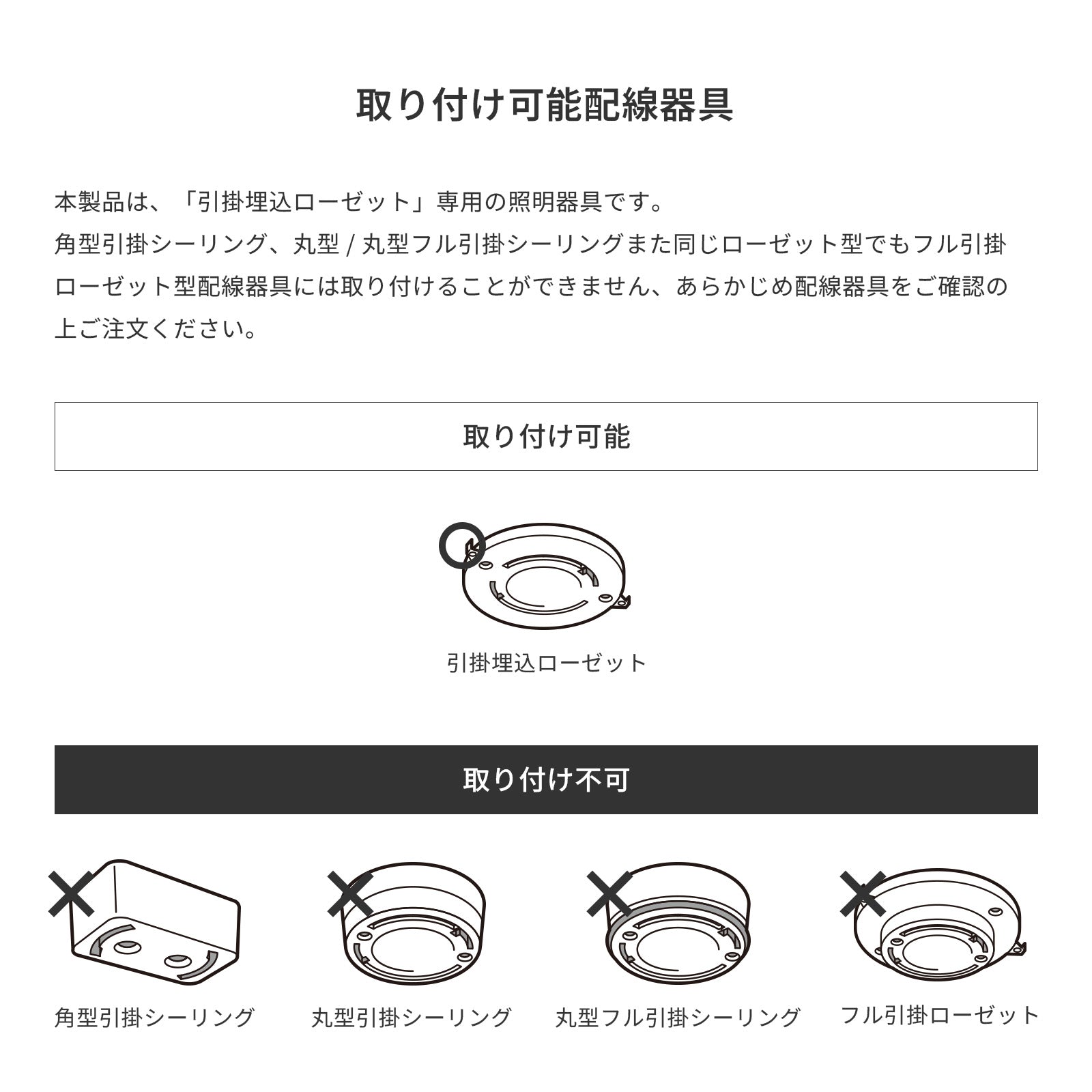 取り付け可能配線器具