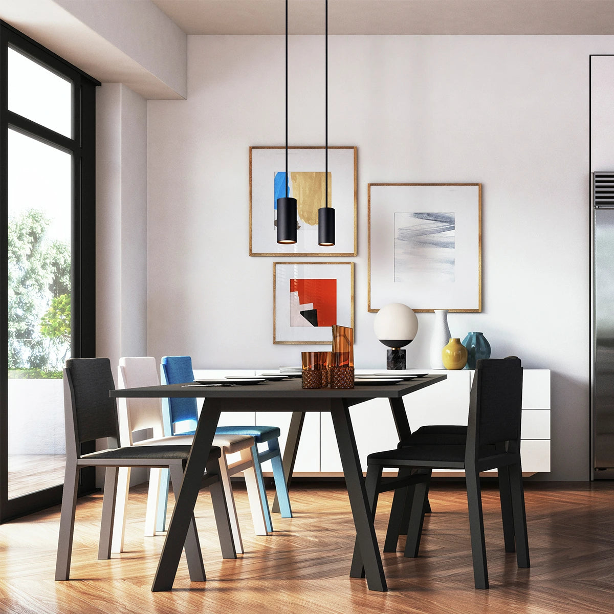 Grid-pendant / Groove-table lamp 設置イメージ