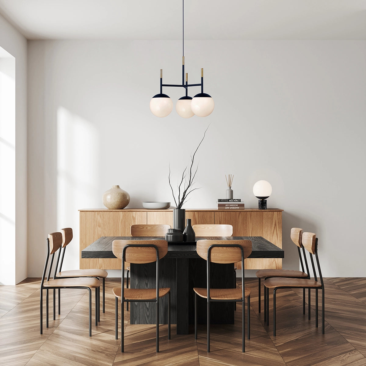 Bliss-pendant 3 / Groove-table lamp 設置イメージ