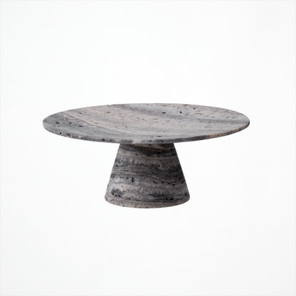 Travertine-tray circle base S