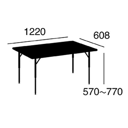 VIRCO 4000 Table (S) サイズ詳細（単位：mm）